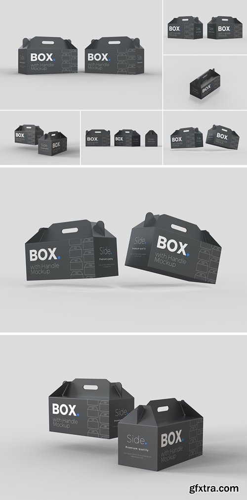 Box with handle Mockups J33ZULT Box with handle Mockups J33ZULT