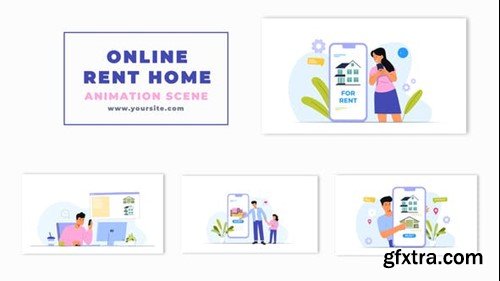 Videohive Online Find Home For Rent 2D Character Animation 47262310 Videohive Online Find Home For Rent 2D Character Animation 47262310
