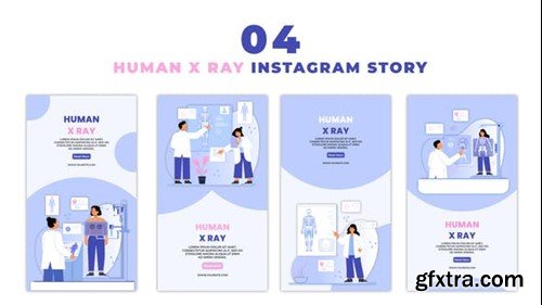 Videohive Doctor with X Ray Machine Scanning to Peoples Flat Character Instagram Story 47390301