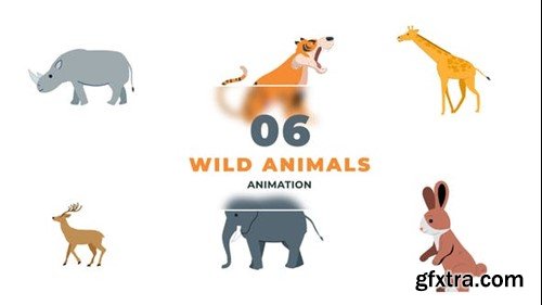 Videohive Wild Life Animals Character Animation Scene 47390225 Videohive Wild Life Animals Character Animation Scene 47390225