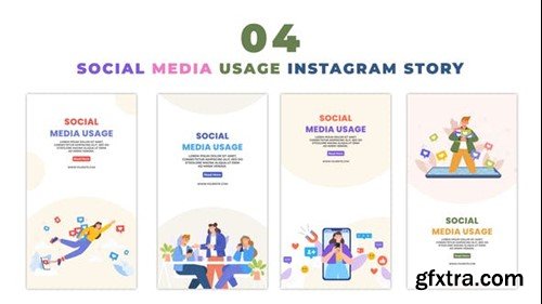 Videohive Social Media Influencers Flat Character Instagram Story 47393403