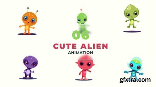Videohive Cute Aliens Flat Character Animation Scene 47389911 Videohive Cute Aliens Flat Character Animation Scene 47389911