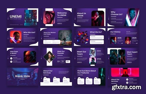 Unemi - Modern Creative Presentation Template 4PPZAE6 Unemi - Modern Creative Presentation Template 4PPZAE6