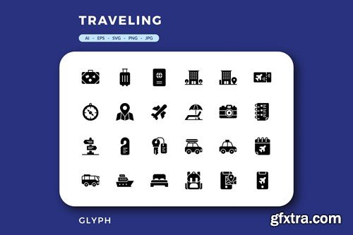 96 Traveling Icons ADJLKTE 96 Traveling Icons ADJLKTE