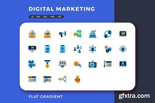 100 icons of Digital Marketing VCJRNPR 100 icons of Digital Marketing VCJRNPR