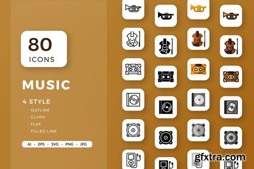 Music Icons 6PMBN9D Music Icons 6PMBN9D