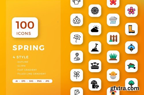 Spring Icons 56BJXAG Spring Icons 56BJXAG