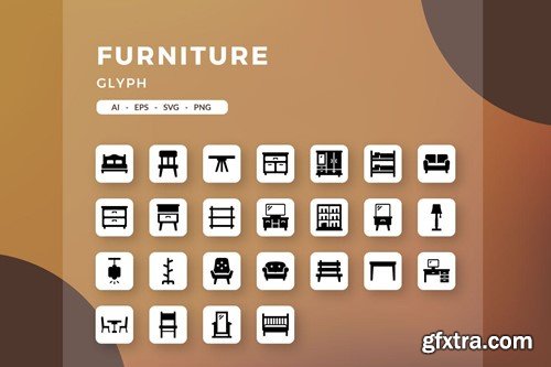 Furniture icons R77GXKM Furniture icons R77GXKM