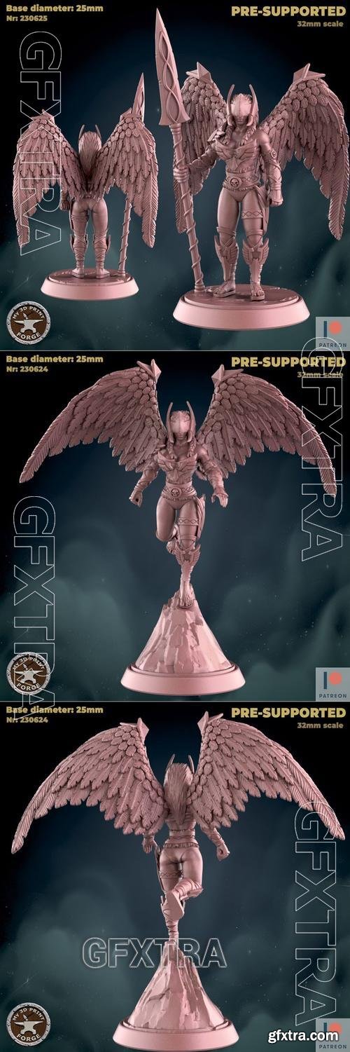 Valkyrie Flying and Valkyrie on guard &ndash; 3D Print Model