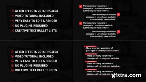 Videohive Modern Text Bullet Lists 47416239 Videohive Modern Text Bullet Lists 47416239