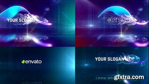 Videohive Abstract Ribbon Flow Logo Reveal 47417215