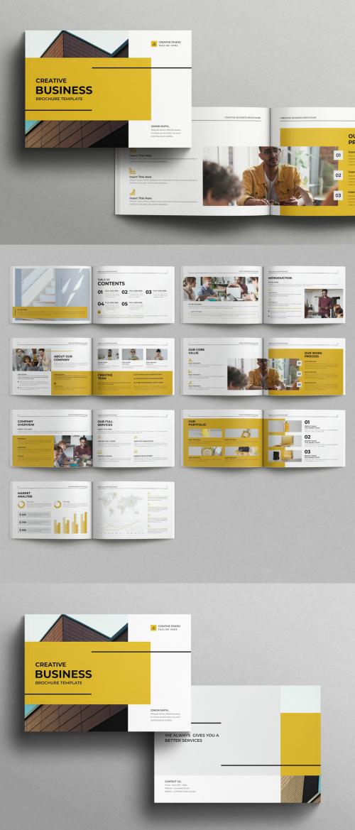 Creative Business Brochure Template Landscape 582971212