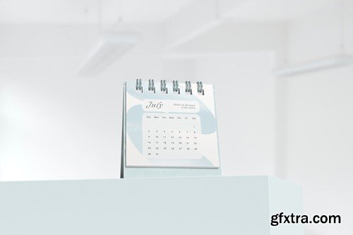 Desk Calendar Mockup 5Q447KX