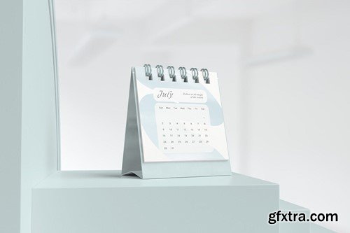 Desk Calendar Mockup 5Q447KX