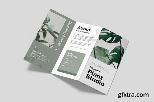 Trifold Brochure Mockup 4BZN6XE Trifold Brochure Mockup 4BZN6XE