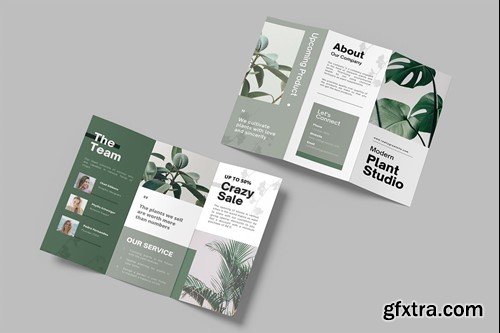 Trifold Brochure Mockup 4BZN6XE Trifold Brochure Mockup 4BZN6XE