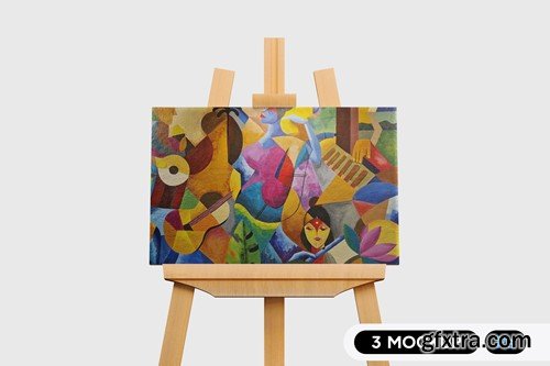 Artwork Canvas Frame Mockup QBQZASV Artwork Canvas Frame Mockup QBQZASV