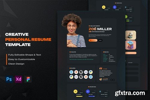 Creative Personal Resume Template 9KMYGTW Creative Personal Resume Template 9KMYGTW