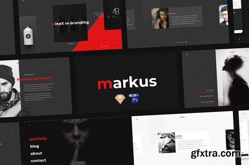 Markus – Creative Fullscreen Design Template T8X8U7V Markus – Creative Fullscreen Design Template T8X8U7V