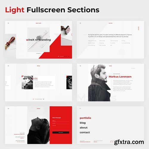 Markus – Creative Fullscreen Design Template T8X8U7V Markus – Creative Fullscreen Design Template T8X8U7V