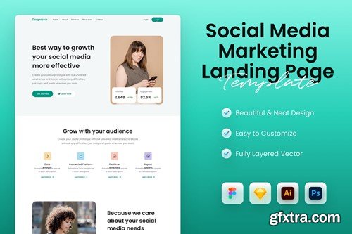 Social Media Marketing Service Landing Page MKWURFN Social Media Marketing Service Landing Page MKWURFN