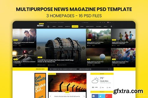 News Magazine - PSD Template G6BGAN4 News Magazine - PSD Template G6BGAN4