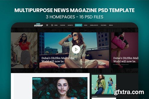 News Magazine - PSD Template G6BGAN4 News Magazine - PSD Template G6BGAN4