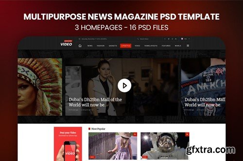 News Magazine - PSD Template G6BGAN4 News Magazine - PSD Template G6BGAN4