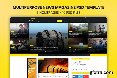 News Magazine - PSD Template G6BGAN4