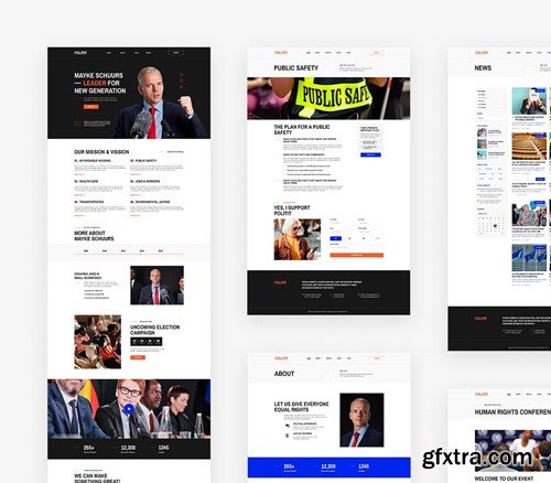 Political Party Website Template MVZ4QP3 Political Party Website Template MVZ4QP3
