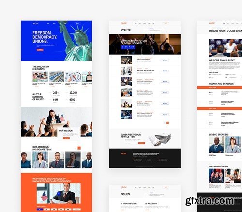 Political Party Website Template MVZ4QP3 Political Party Website Template MVZ4QP3
