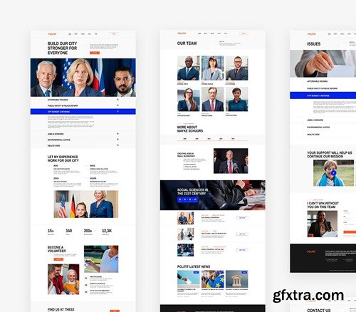 Political Party Website Template MVZ4QP3 Political Party Website Template MVZ4QP3