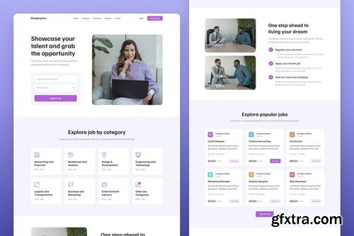 Job Finder Platform Landing Page Template E652NBQ Job Finder Platform Landing Page Template E652NBQ