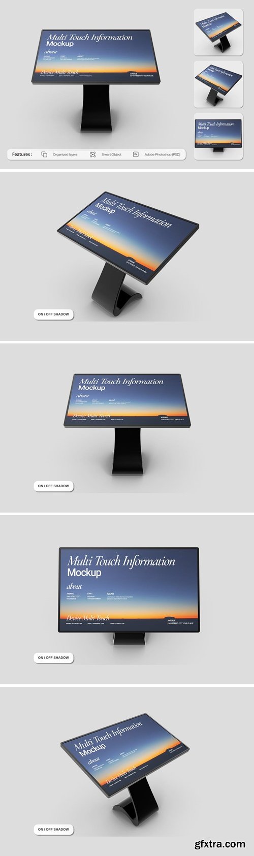 Multi Touch Information Mockup 8MHKWLW