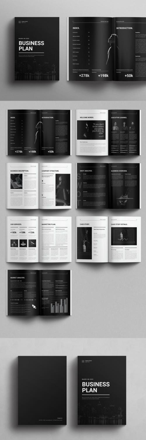 Business Plan Brochure Layout 578251754
