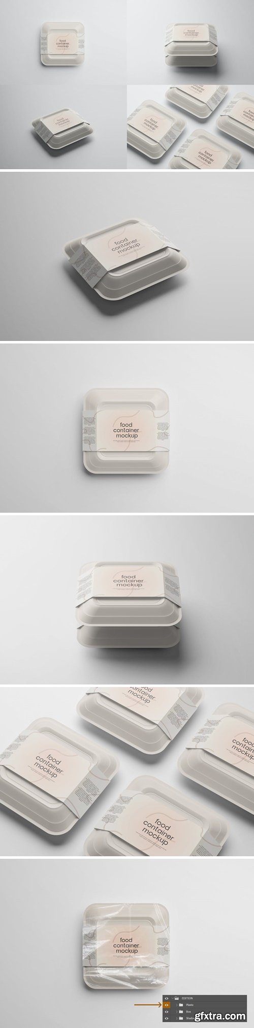 Plastic Food Mockup D69BZQ6