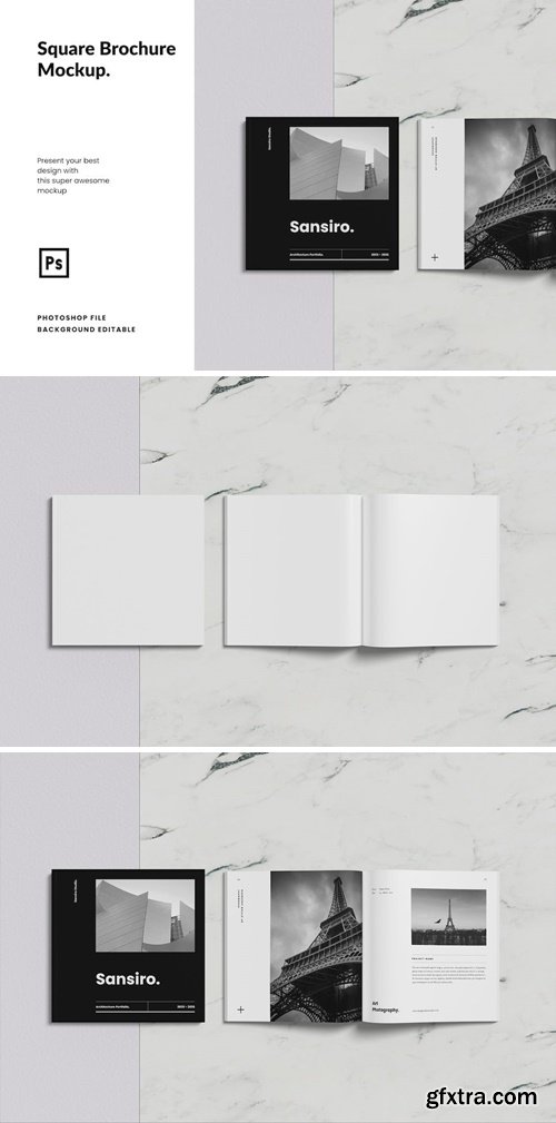 Square Brochure Mockup LHUPNER