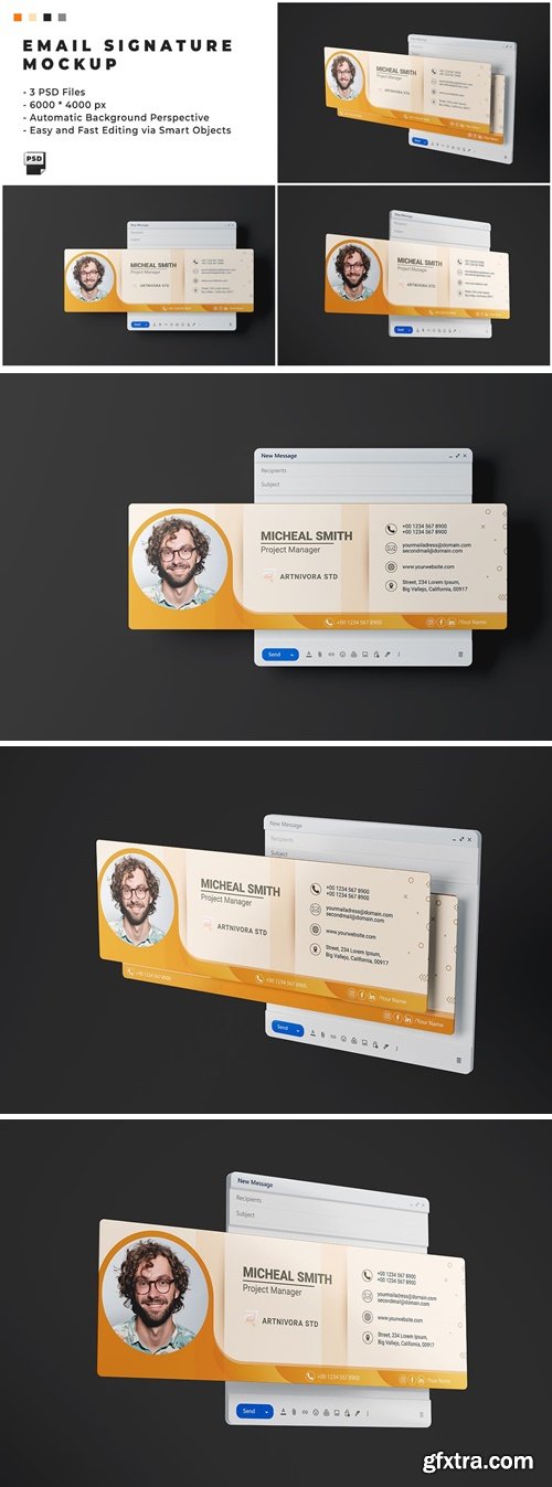 Email Signature Mockup 9VSM8YV