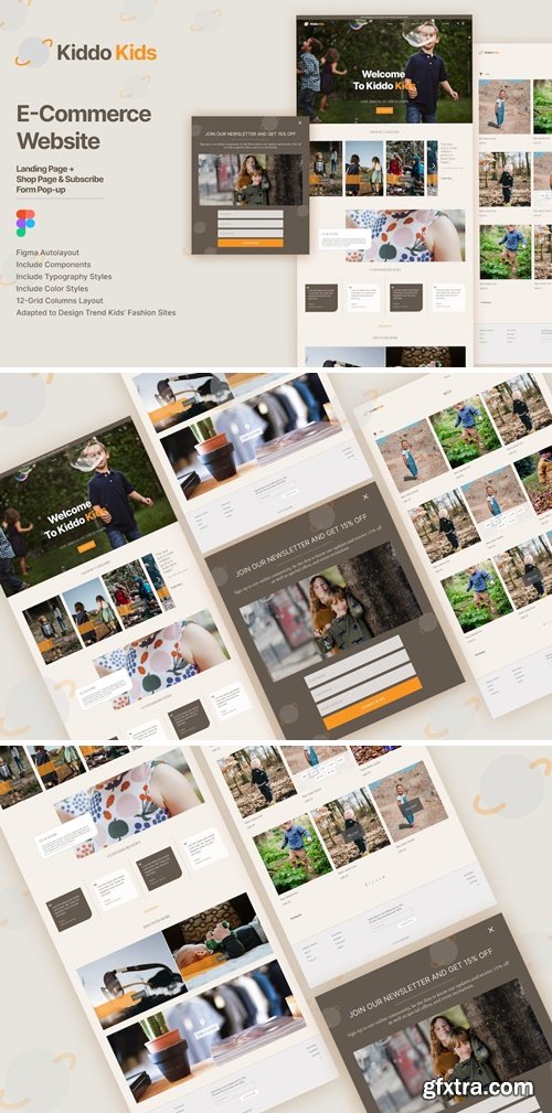 Kiddo Kids - fashion website template for kids C4Y4JYA