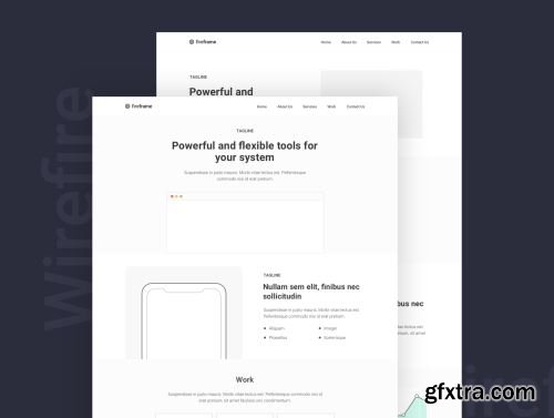 Wirefire - Wireframe Kit Web Design Ui8.net