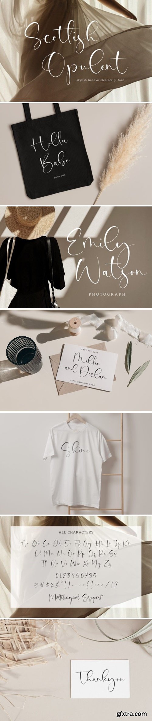 Scotlish Opulent- A Handwritten Script font