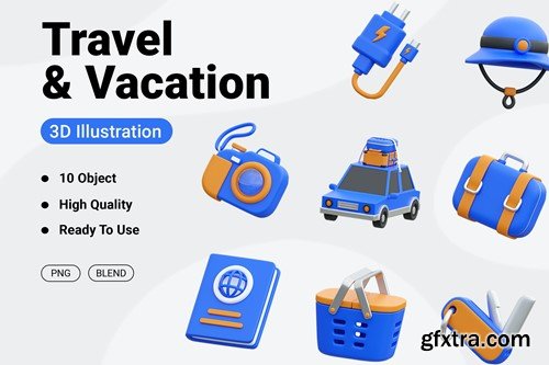 Travel And Vacation 3D Icon F86Y2RS Travel And Vacation 3D Icon F86Y2RS