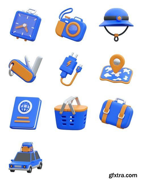 Travel And Vacation 3D Icon F86Y2RS Travel And Vacation 3D Icon F86Y2RS