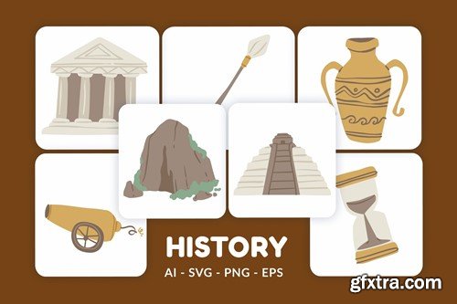 History Vector Illustration v.1 MLGVS6J History Vector Illustration v.1 MLGVS6J
