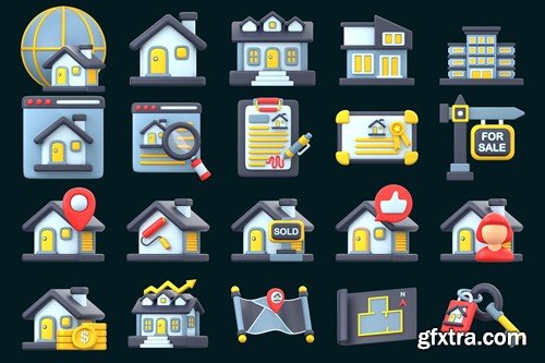 3D Real Estate Illustration 7TTD8Z9 3D Real Estate Illustration 7TTD8Z9