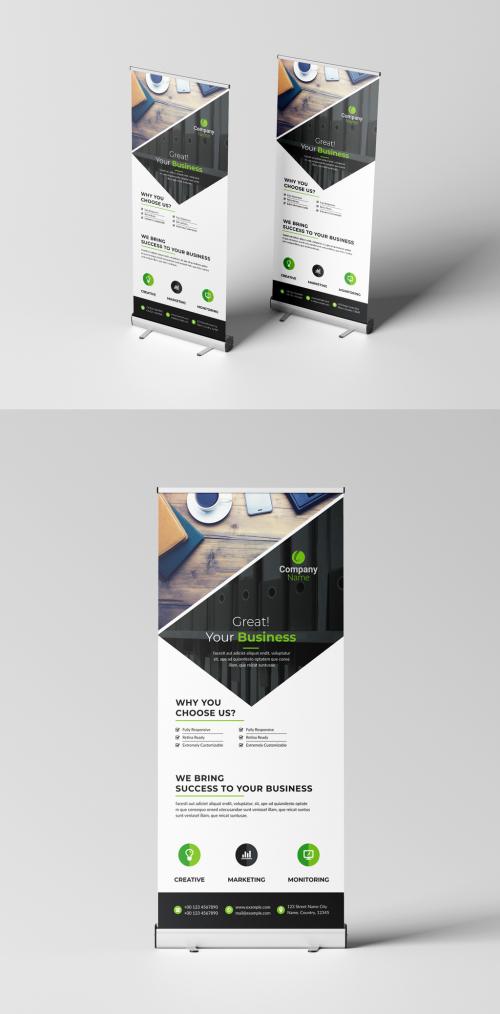 Corporate Business Rollup Banner 576287650