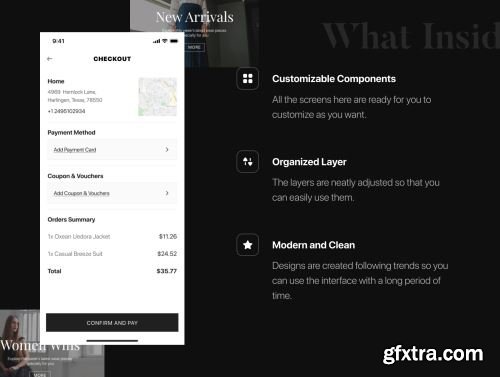 Vimel - Women Fashion Apparel App UI Kit Ui8.net