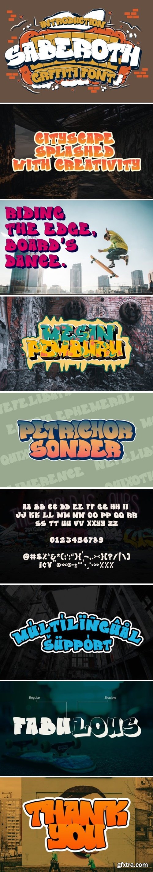 Saberoth - Graffiti Font