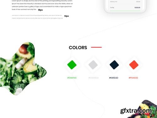 Adobe-XD Foods Ordering and Delivery App UI KIT Ui8.net