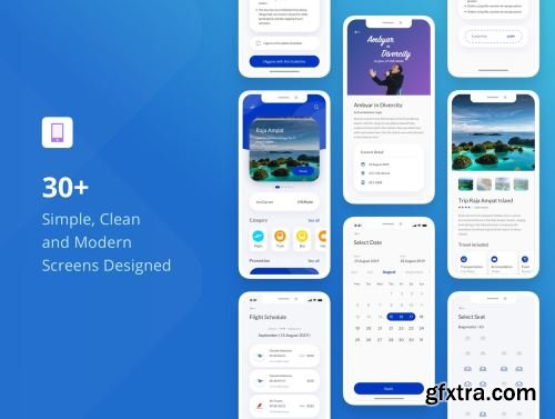 Travelstep Mobile Apps UI Kit Ui8.net